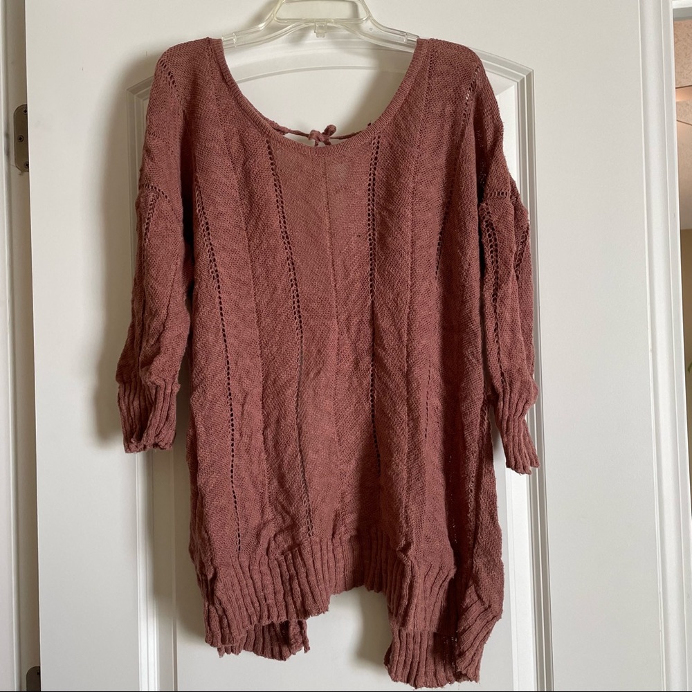 Anthropologie open back sweater